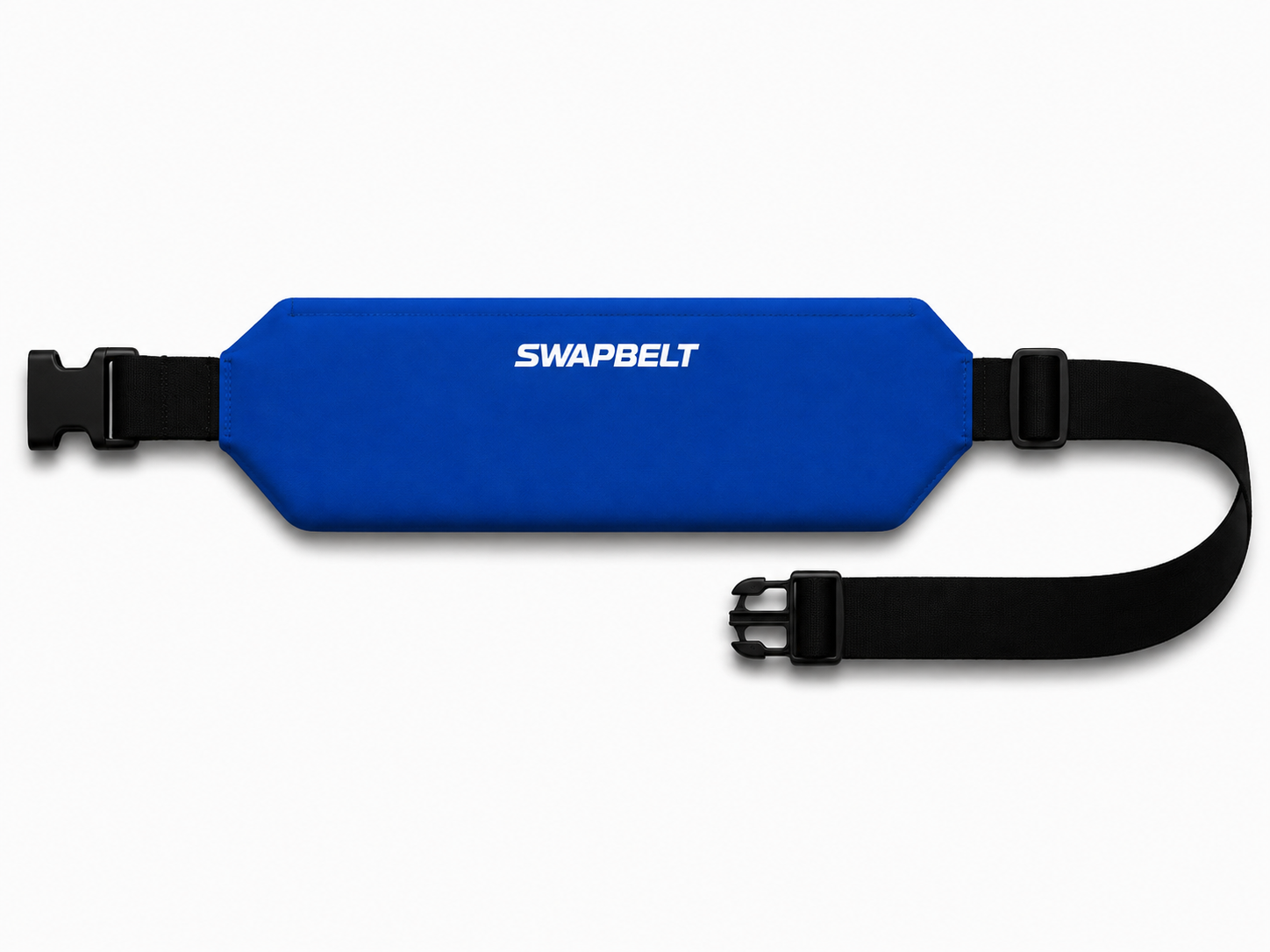 Empty blue SwapBelt sleeve